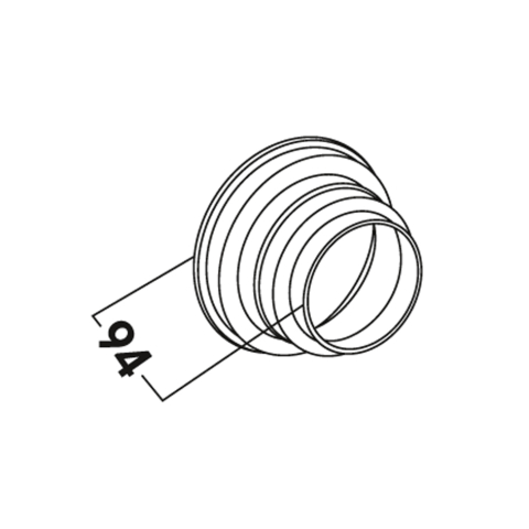 Reduktues T - STU - ST  Ø100-120-125-150mm, kodi:4021038