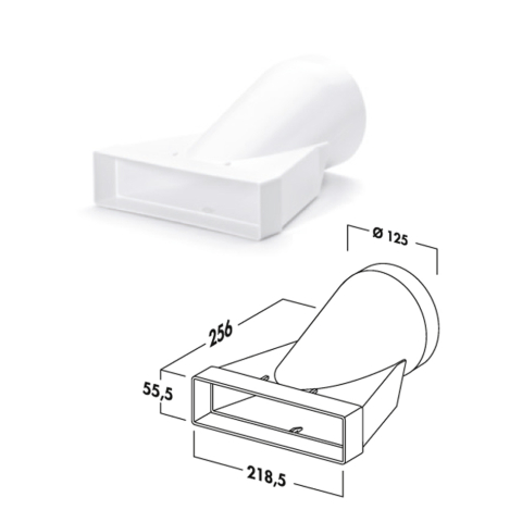 Adapter – rreth në kënddrejtë, kodi: 4021047
