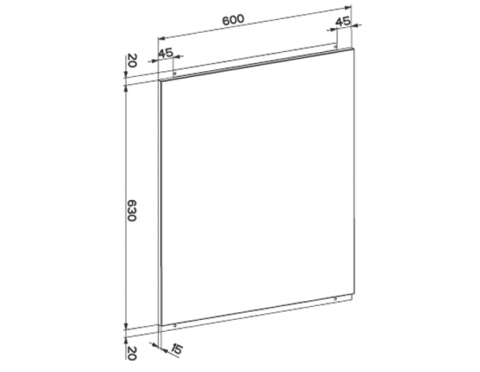 112.0157.270 / Задна преграда X 60x63 -1бр
