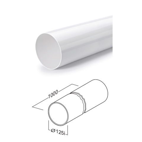 Gyp I rrumbullakët Ø125 mm, kodi:4052002