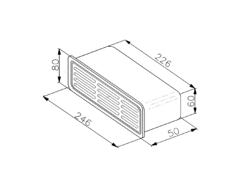 Четириаголна долна решетка / 112.0157.304