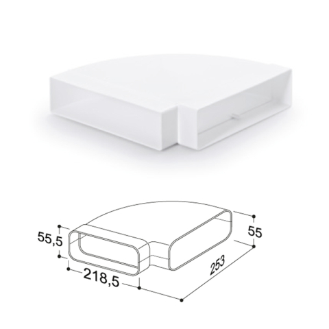 Хоризонтален свиок 90° , код:4021043