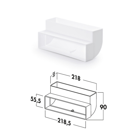 Вертикален свиок 90°, код:4021044