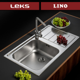 Иноксни мијалници - корито со одцедник + чешма